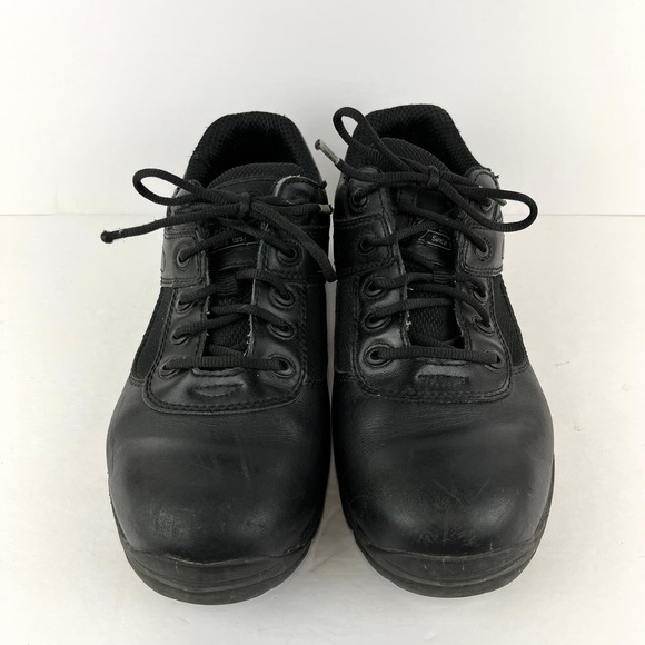 THOROGOOD Oil Slip Resistant Black Leather Lace Up Work Shoes Mens Size 9.5 W - Picture 3 of 7